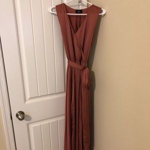 Vici Dolls satin sleeveless maxi dress